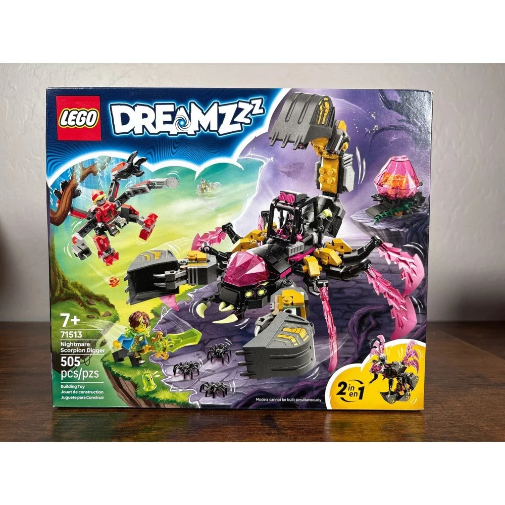 LEGO DREAMZzz Nightmare Scorpion Digger 71513 2-in-1‎ Building Toy Set 505 Pcs